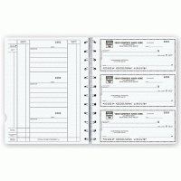 Desk Set Checks The Newport Deskbook, 3-On-A-Page Compact Size Checks