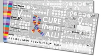 Cancer - Cure Them All Side Tear Personal Checks