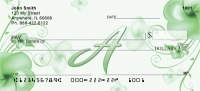 Floral Monogram A Personal Checks