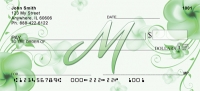 Floral Monogram M Personal Checks