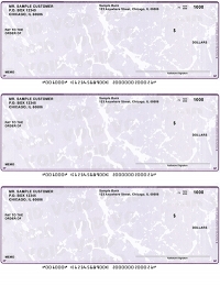 Violet Marble 3 to a Page Voucher Computer Checks