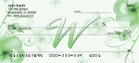 Floral Monogram W Personal Checks