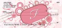 Stylish Monogram F Personal Checks