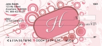 Stylish Monogram H Personal Checks