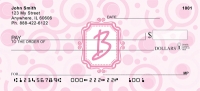 Bubbly Monogram B Personal Checks