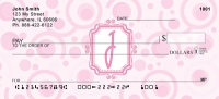 Bubbly Monogram J Personal Checks