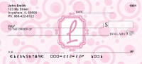 Bubbly Monogram L Personal Checks