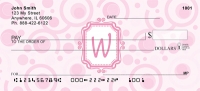 Bubbly Monogram W Personal Checks