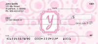 Bubbly Monogram Y Personal Checks