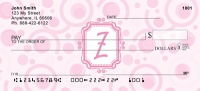 Bubbly Monogram Z Personal Checks