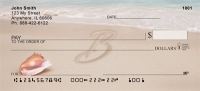 Sand Written Monogram B Personal Checks