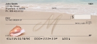 Sand Written Monogram M Personal Checks