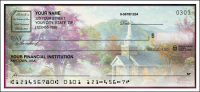 Churches by Thomas Kinkade Side Tear Personal Checks - 1 Box