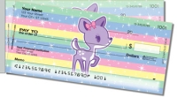 Cute Fawn Side Tear Personal Checks