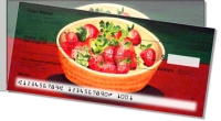 Strawberry Dish Side Tear Personal Checks