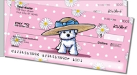 Bichon Frise Side Tear Personal Checks