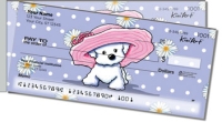 Bichon Frise Girls Side Tear Personal Checks