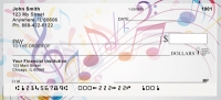 Colorful Music Notes Personal Checks