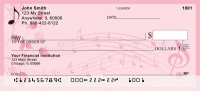 Floral Music Personal Checks