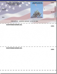 Stars & Stripes Laser Checks Check on Top - 1 Box