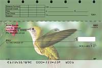 Hummingbirds Top Stub Personal Checks