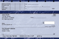 Blue Marble Top Stub Personal Checks