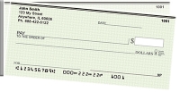 Green Safety Side Tear Personal Checks