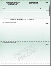 Classic Green Laser Checks Top Lined - 1 Box