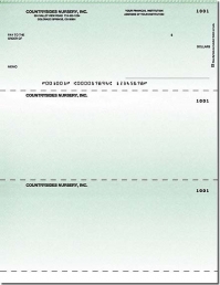 Classic Green Laser Checks Check on Top - 1 Box