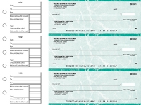Teal Marble General Business Checks