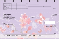 Cherry Blossoms Top Stub Personal Checks