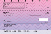 Sunset Chevron Top Stub Personal Checks