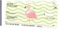 Wading Flamingos Side Tear Personal Checks