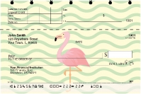 Wading Flamingos Top Stub Personal Checks