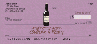 Perfectly Aged Wine Is Life Personal Checks