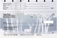 Silent Snowscapes Top Stub Personal Checks