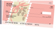 Christmas Greetings Side Tear Personal Checks