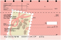 Christmas Greetings Top Stub Personal Checks