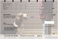 Basset Hound Top Stub Personal Checks