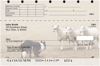 Border Collie at Work Top Stub Personal Checks