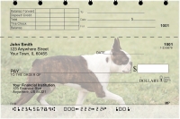 Boston Terrier Top Stub Personal Checks