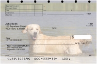 Golden Retriever Top Stub Personal Checks