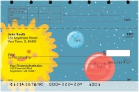 Happy Solar System Top Stub Personal Checks