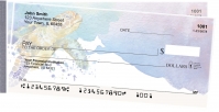 Elegant Sea Turtles Side Tear Personal Checks