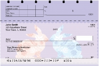 Blooms and Bunnies Top Stub Personal Checks