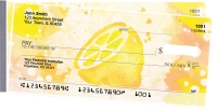 Watercolor Fruit Side Tear Personal Checks