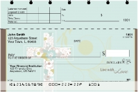 Live with Love Top Stub Personal Checks