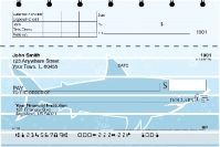 Silhouette Sharks Top Stub Personal Checks