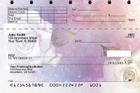 Watercolor Flowers Top Stub Checks