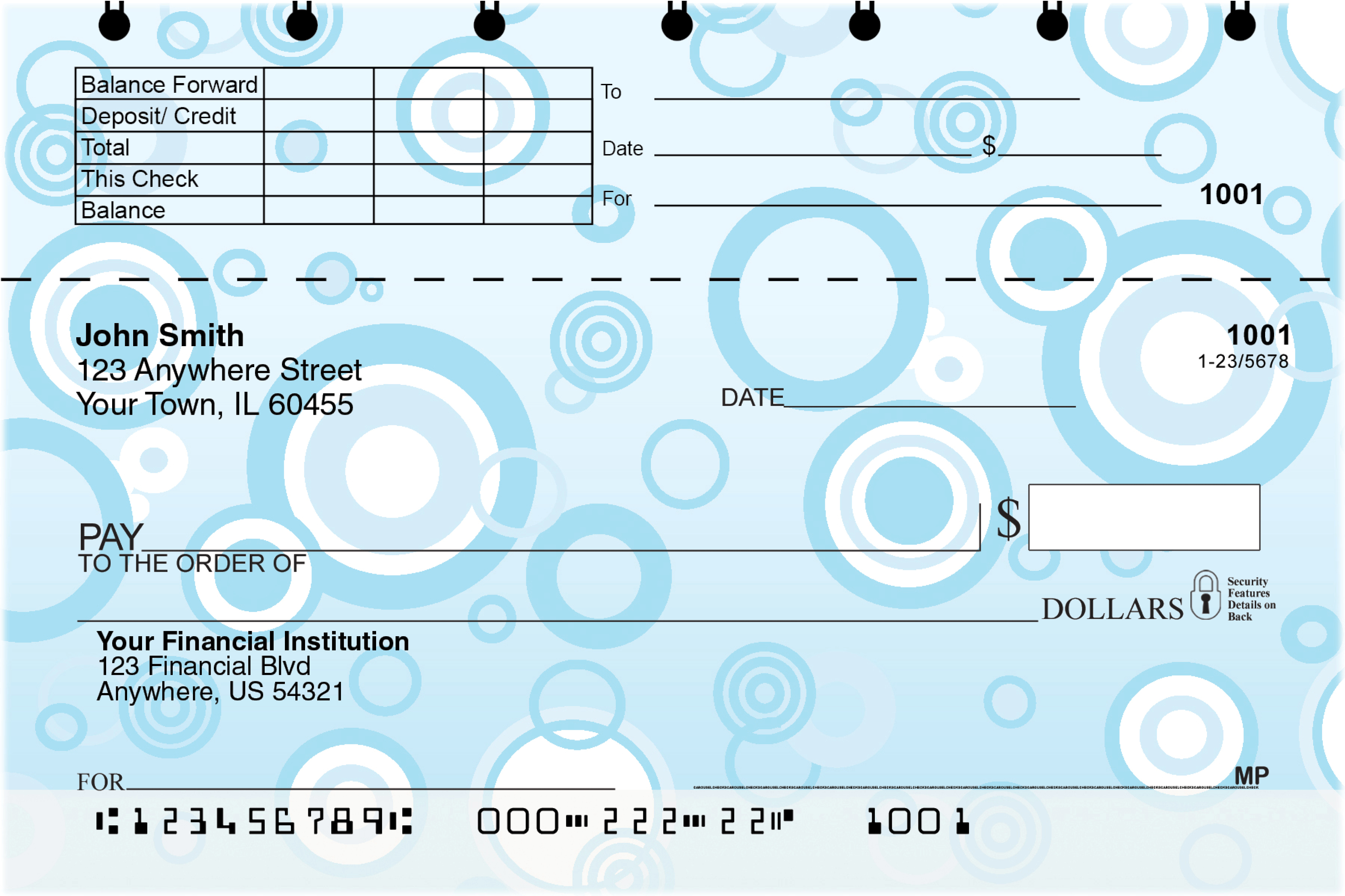 Circles Personal Checks